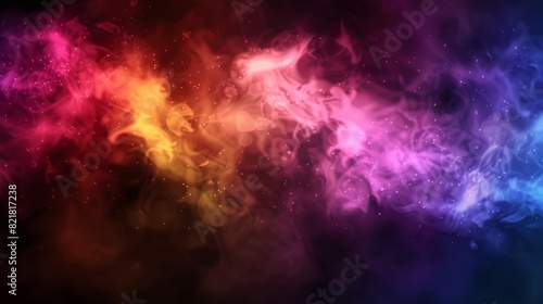 Transparent smoke on a colorful abstract modern background....
