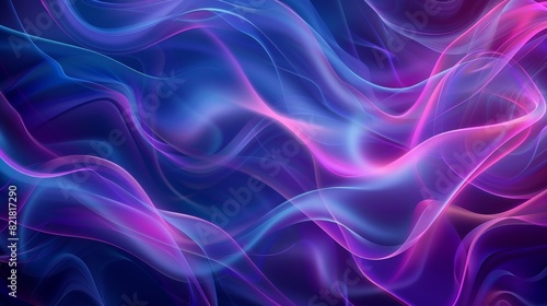 With a transparent smoke background, an abstract modern background is colorful and abstract.