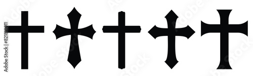 Christian cross vector Jesus Christ, religion symbol, Easter, Christening. Holy Spirit. Religious. Baptism Christening Invitation