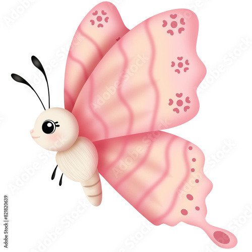 Foto Cartoon butterfly