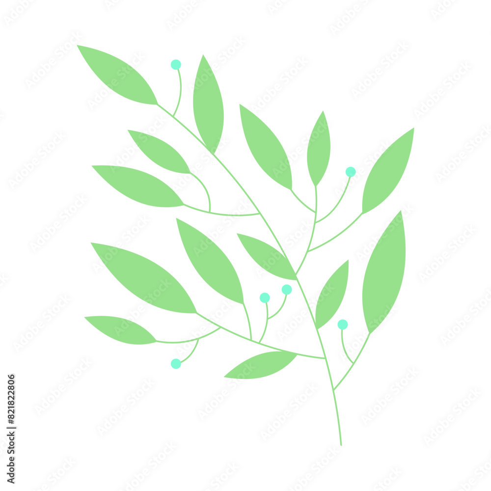 Fototapeta premium Organic leaves for template creation elements