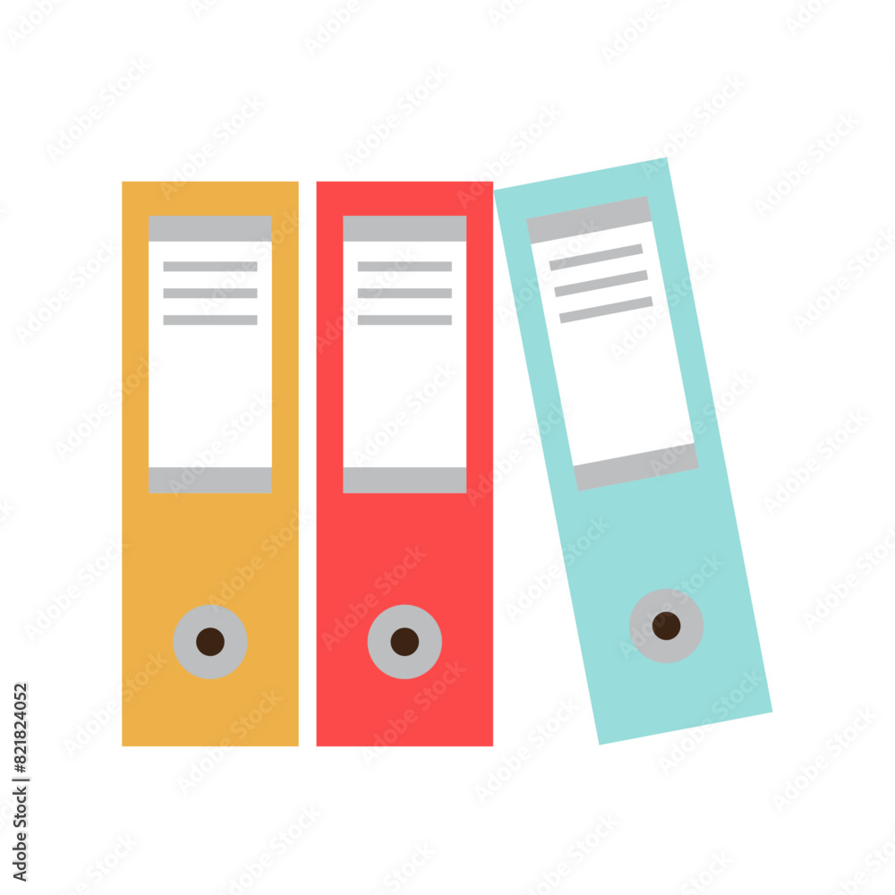 Office folder icon Flat illustration of office folder Office folder icon Flat illustration of office folder