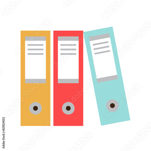 Office folder icon Flat illustration of office folder