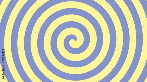 Pastel color yellow and blue twirl twist paint. Abstract background pattern. Banner