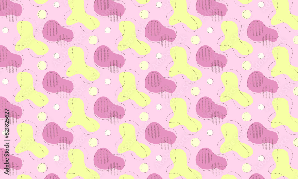 Flat abstract doodle pattern design background Flat abstract doodle pattern design background
