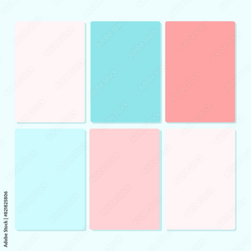 colorful post note papers with soft shadow colorful post note papers with soft shadow