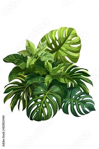Watercolor Tropical Plants Artwork