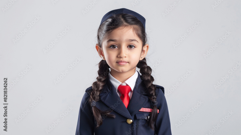 girl child in air hostess costume girl child in air hostess costume