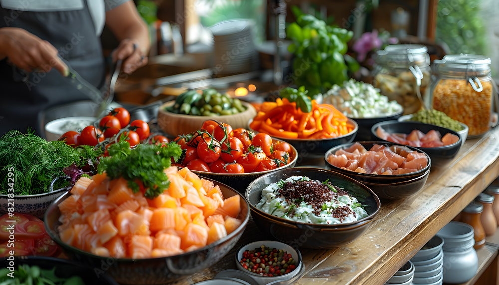 Fototapeta premium food background