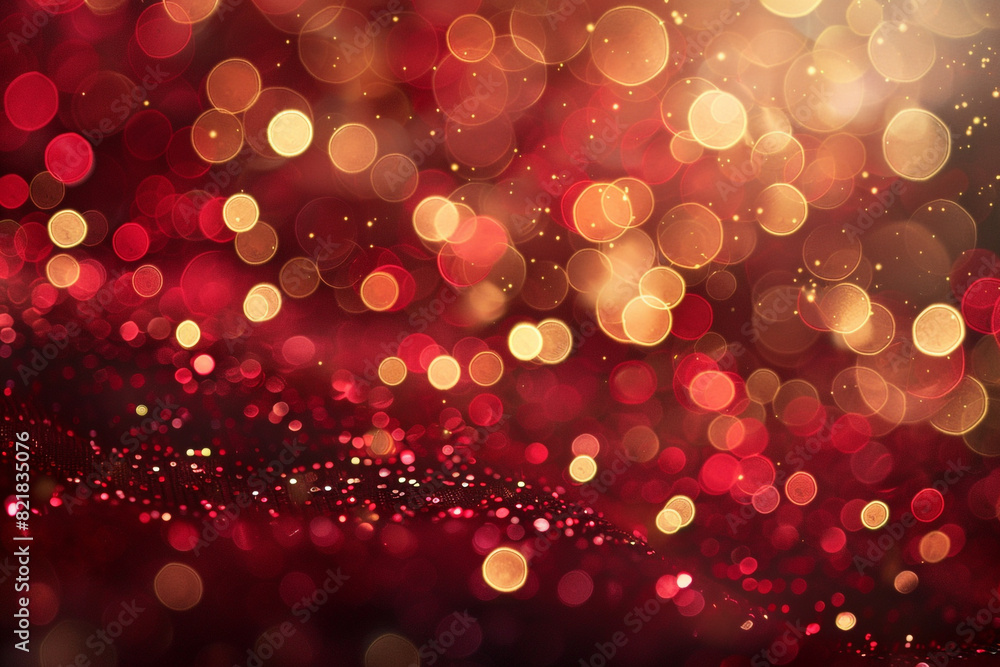 Sparkling Red and Golden Bokeh Lights for Festive Backgrounds Sparkling Red and Golden Bokeh Lights for Festive Backgrounds