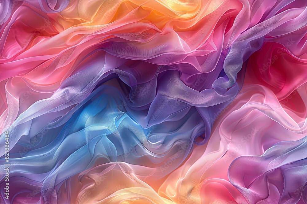 SEAMLESS Abstract background featuring layers of transparent, overlapping shapes in pastel shades SEAMLESS Abstract background featuring layers of transparent, overlapping shapes in pastel shades