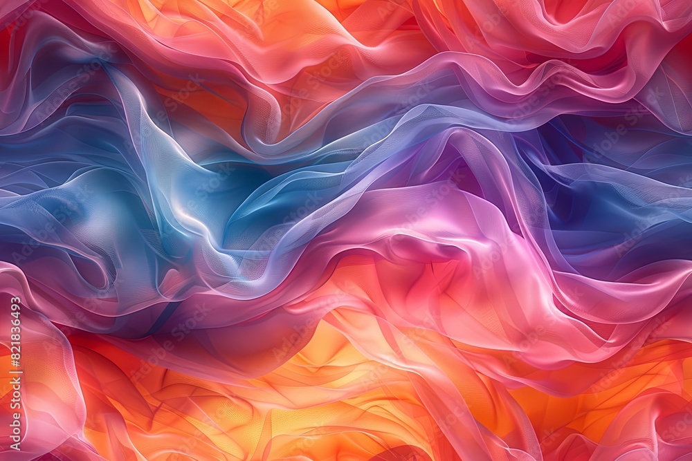 SEAMLESS Abstract background featuring layers of transparent, overlapping shapes in pastel shades SEAMLESS Abstract background featuring layers of transparent, overlapping shapes in pastel shades