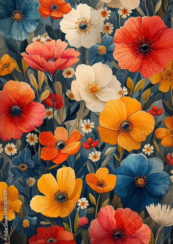 Colorful flower background