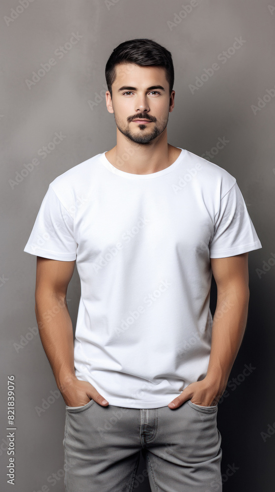 young man in white color t shirt young man in white color t shirt