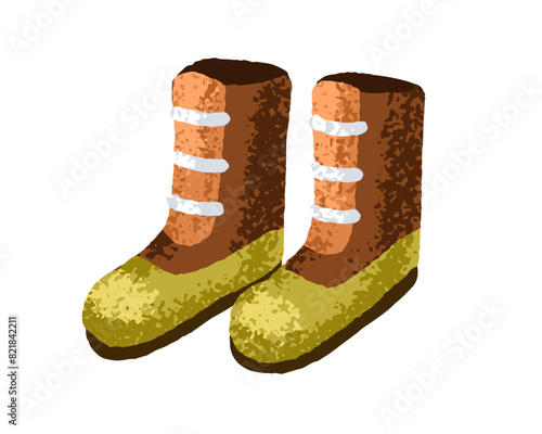 Wellies, rubber gum boots for rainy weather. Waterproof protective footwear i...