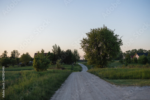 Droga we wsi Kal na mazurach