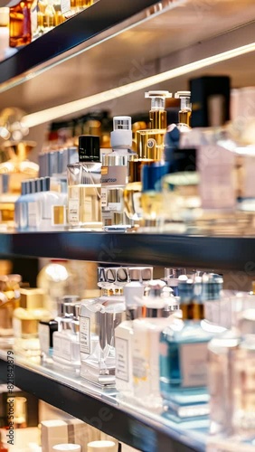 Wallpaper Mural A perfume store with shelves filled with various scents and body care products Torontodigital.ca