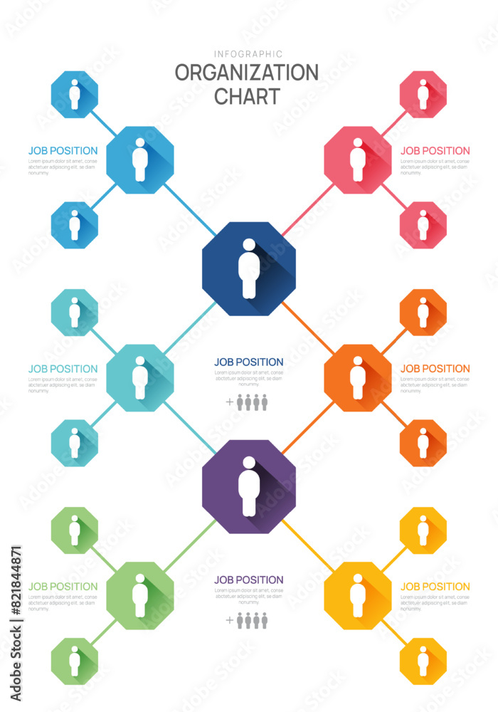 Infographic template for organization chart with business avatar icons. vector infographic for business. Infographic template for organization chart with business avatar icons. vector infographic for business.