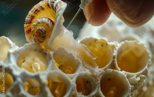 Elegant Shell Drilling by Moon Snails photo