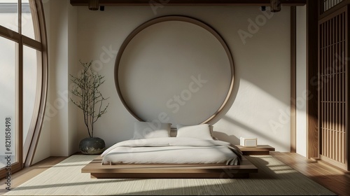 modern and oriental hanok bedroom home interior