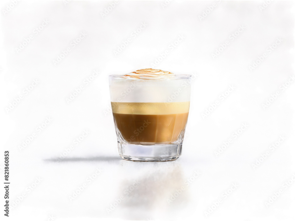 Cortado A balanced cortado in a small glass with a perfect layer of microfoam Cortado A balanced cortado in a small glass with a perfect layer of microfoam