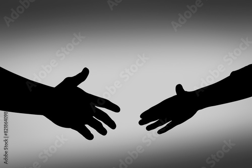 Representação de duas mãos num aperto, simbolizando cooperação ou a formalização de um acordo photo