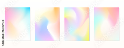 SET GRADIENT MESH BLUE ORANGE YELLOW PURPLE PINK LIQUID COLOR. POSTER BACKGORUND DESIGN VECTOR TEMPLATE GOOD FOR POSTER, WALLPAPER, COVER, FRAME, FLYER, SOCIAL MEDIA, GREETING CARD
