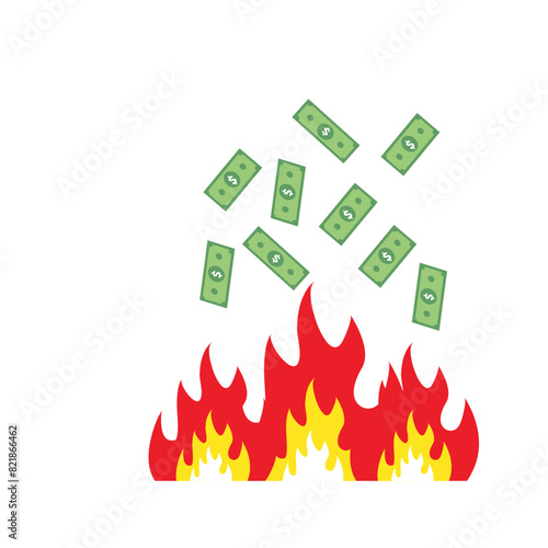 Money-on-fire
