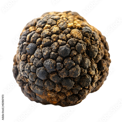 Chocolate ball isolated on transparent background
