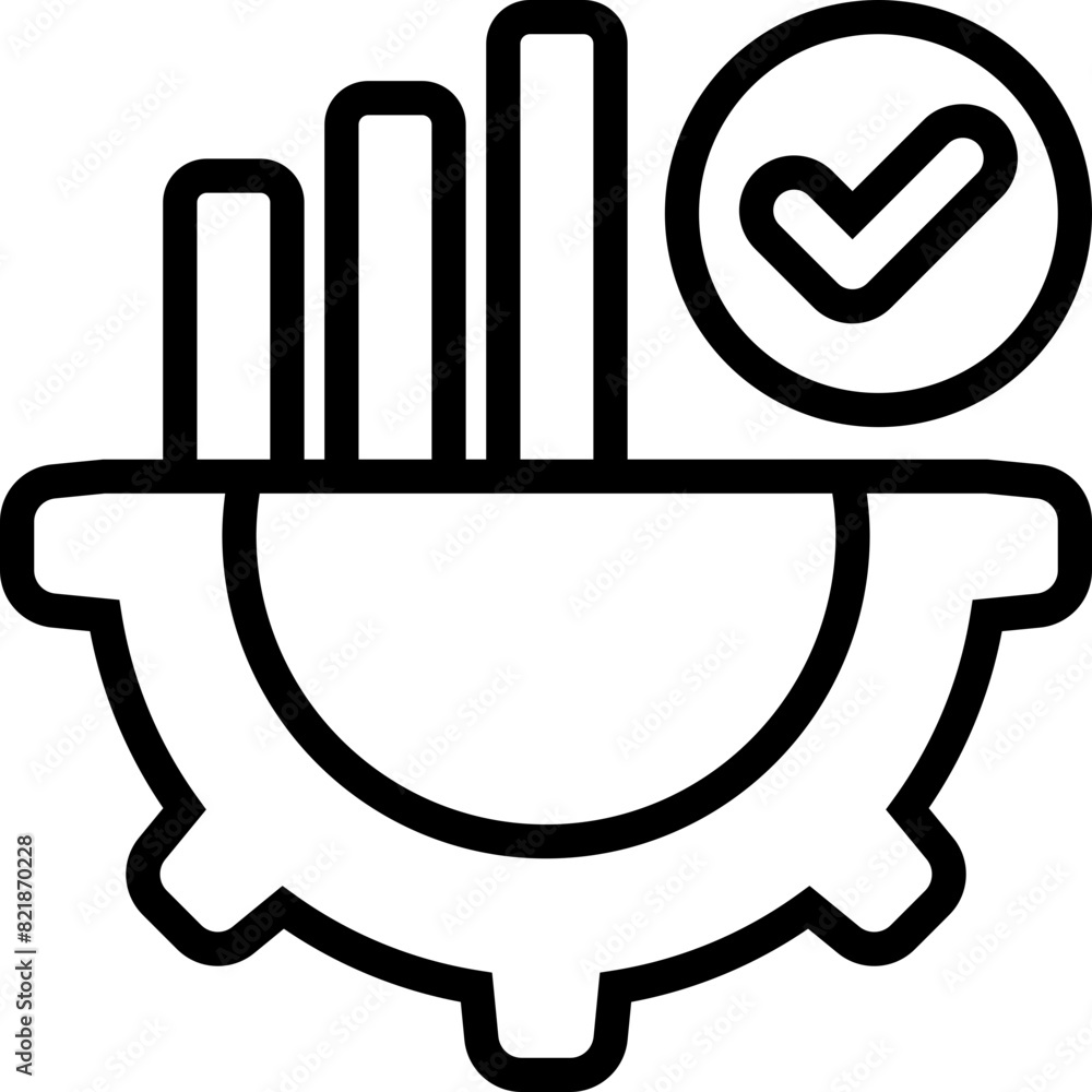 Productivity Line Icon Design Vector Productivity Line Icon Design Vector