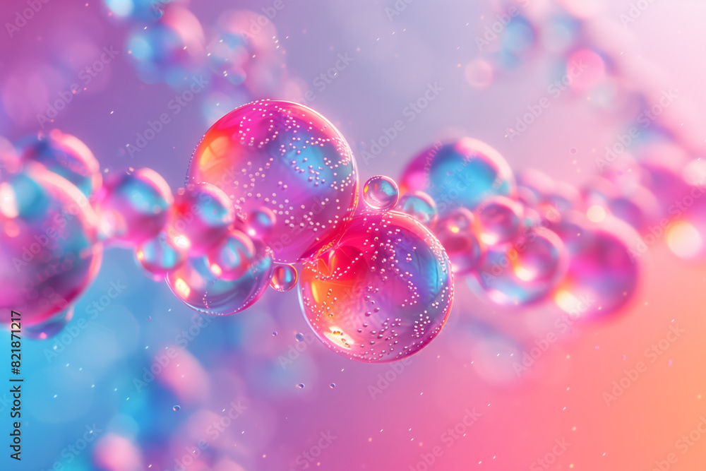 Abstract 3d illustration of molecules or hormones. Abstract 3d illustration of molecules or hormones.
