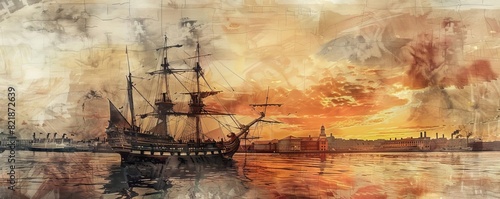 Virtual Field Trip Take students on a virtual field trip to important historical sites related to the American Revolution, such as Independence Hall or the Boston Tea Party Ship, using Adobe Stock pho