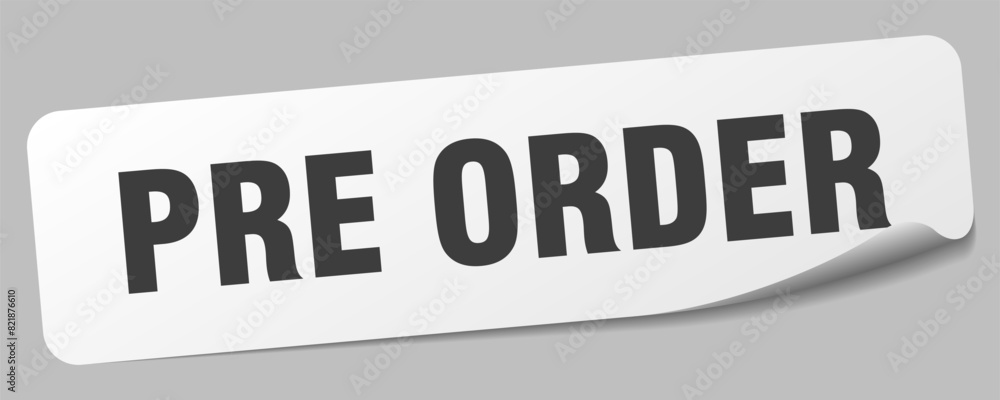 pre order sticker. pre order label pre order sticker. pre order label