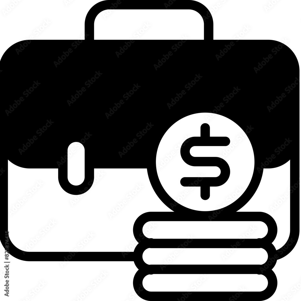 Business Glyph Icon Design Vector Business Glyph Icon Design Vector