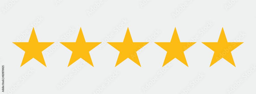 five stars icon good quality service concept isolated vector image five stars icon good quality service concept isolated vector image