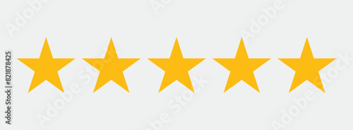 five stars icon good quality service concept isolated vector image
