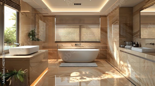 Sophisticated and Efficient Contemporary Bathroom Design with Smart Features and Serene Ambiance