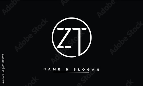 ZT, TZ, Z, T Abstract Letters Logo Monogram photo