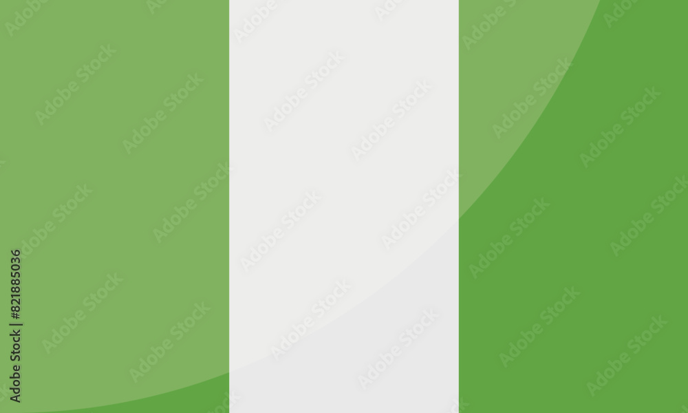 Fototapeta premium Nigeria National Flag for background, backdrop. Vector illustration