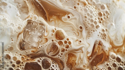 iced coffee texture with milk