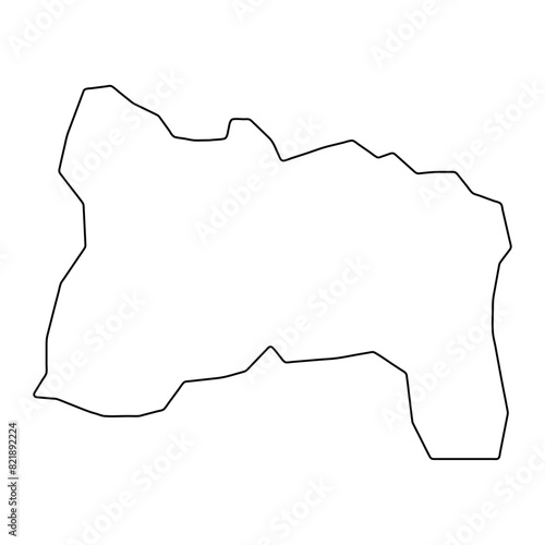 Touho commune map, administrative division of New Caledonia. Vector illustration. photo