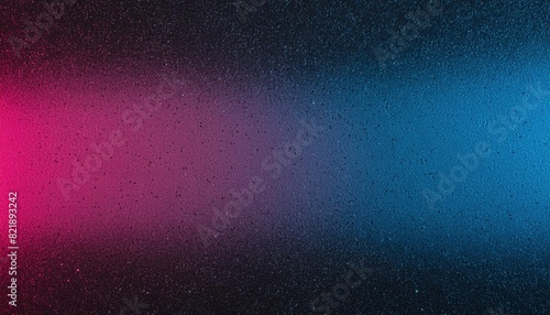 Blue and pink grainy noise texture gradient on dark background