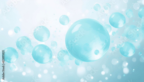 透明 クリアな球体 水 液体 Generative AI