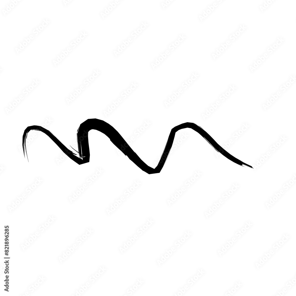 Hand drawn line brush Hand drawn line brush