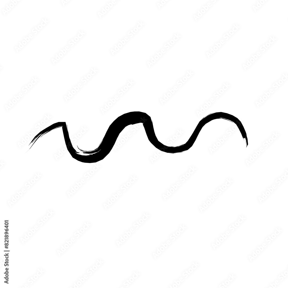 Hand drawn line brush Hand drawn line brush