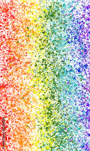 Abstract background with rainbow pattern and colorful spots for birthday, invitation,  nice geometric card, cute bright illustration, frame, greetings card, congratulations, postcard 