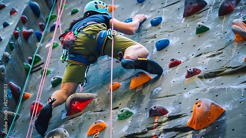 Rock Climbing Wall Practice photo