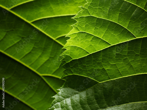 Green leaves abstract nature background