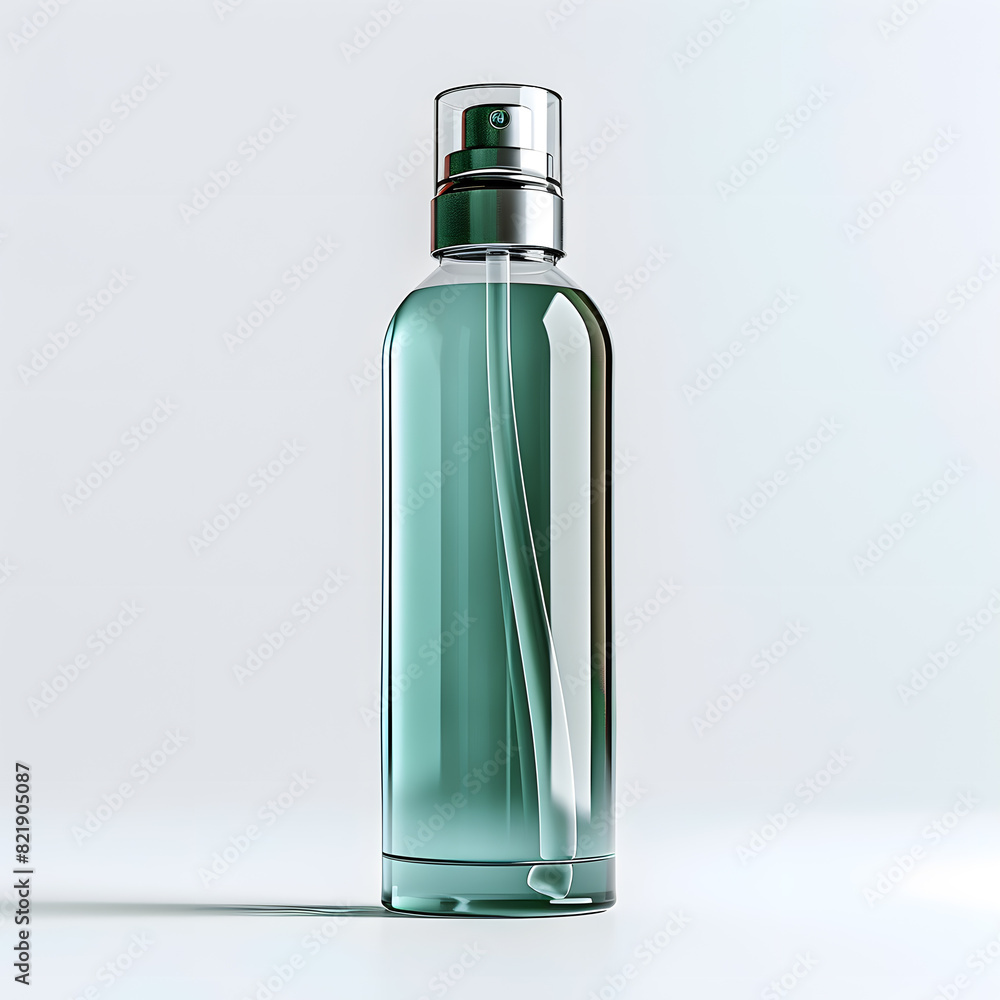 Toner bottle mockup isolated on white background Toner bottle mockup isolated on white background