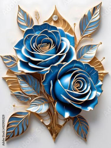blue roses